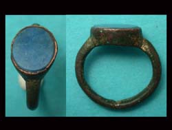 Ring, Men's, Lapis Lazuli Cabochon, 17th-18th Cent. AD